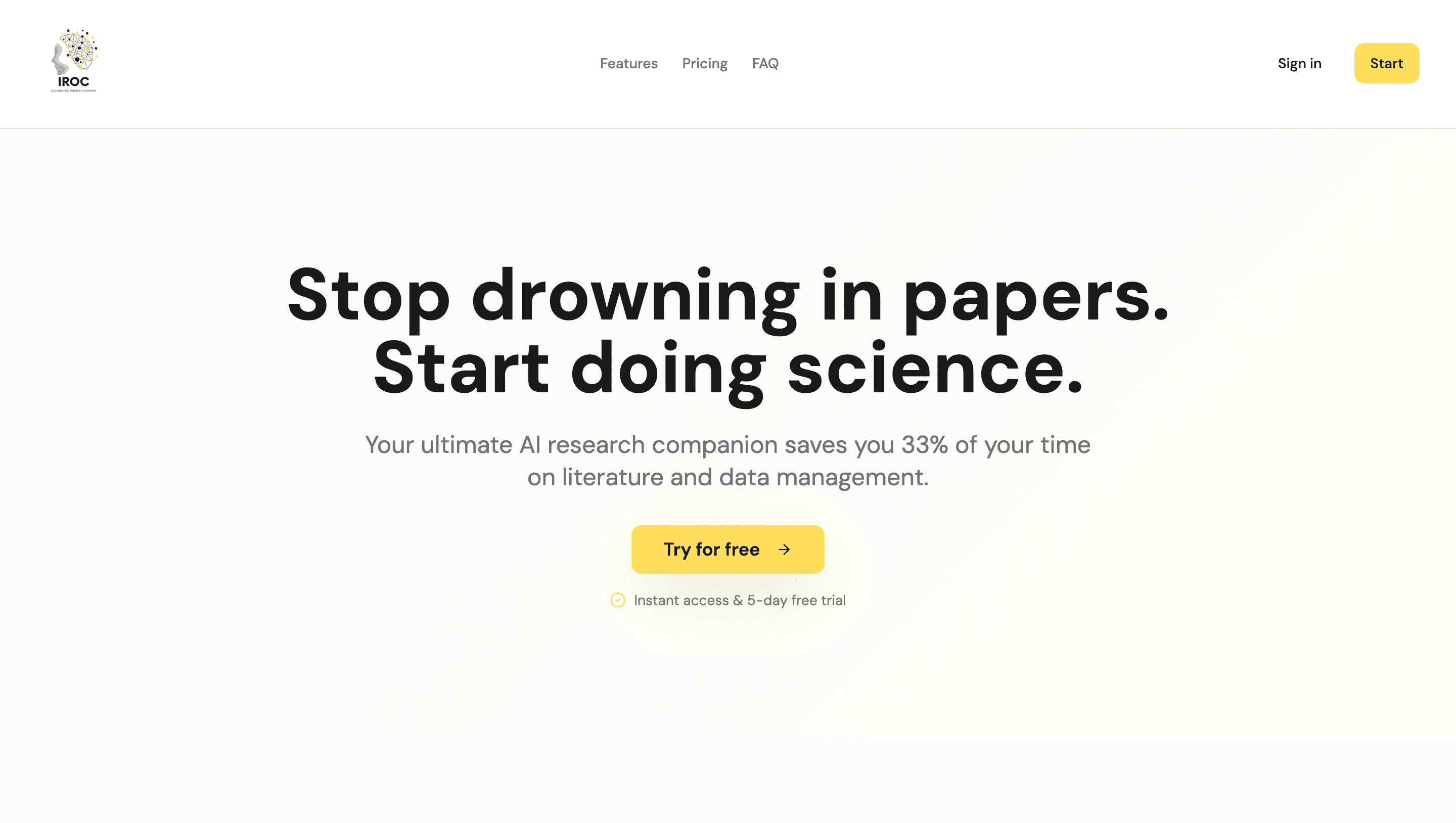 Développement full-stack de la plateforme recherche